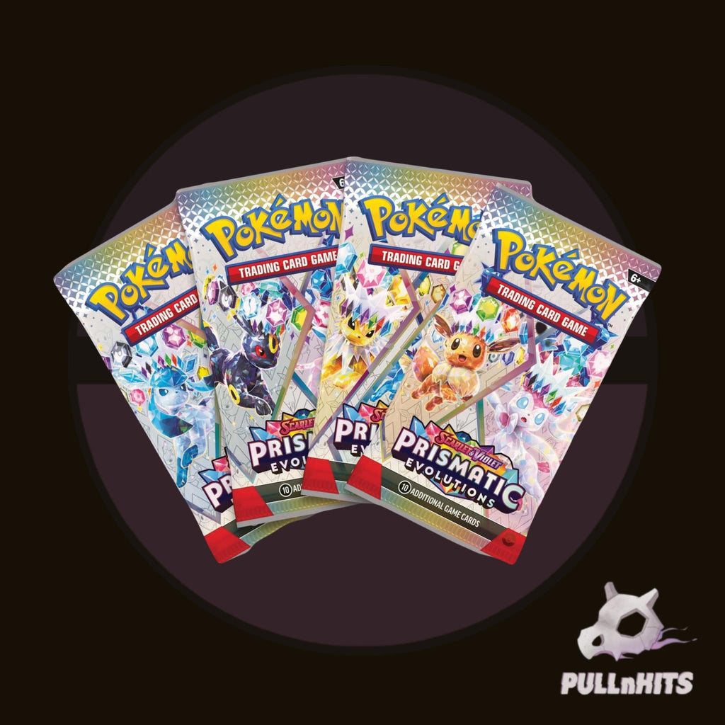 SV Prismatic Evolutions Surprise Box - Pokemon Trading Card Game - Includes 4 Booster Packs