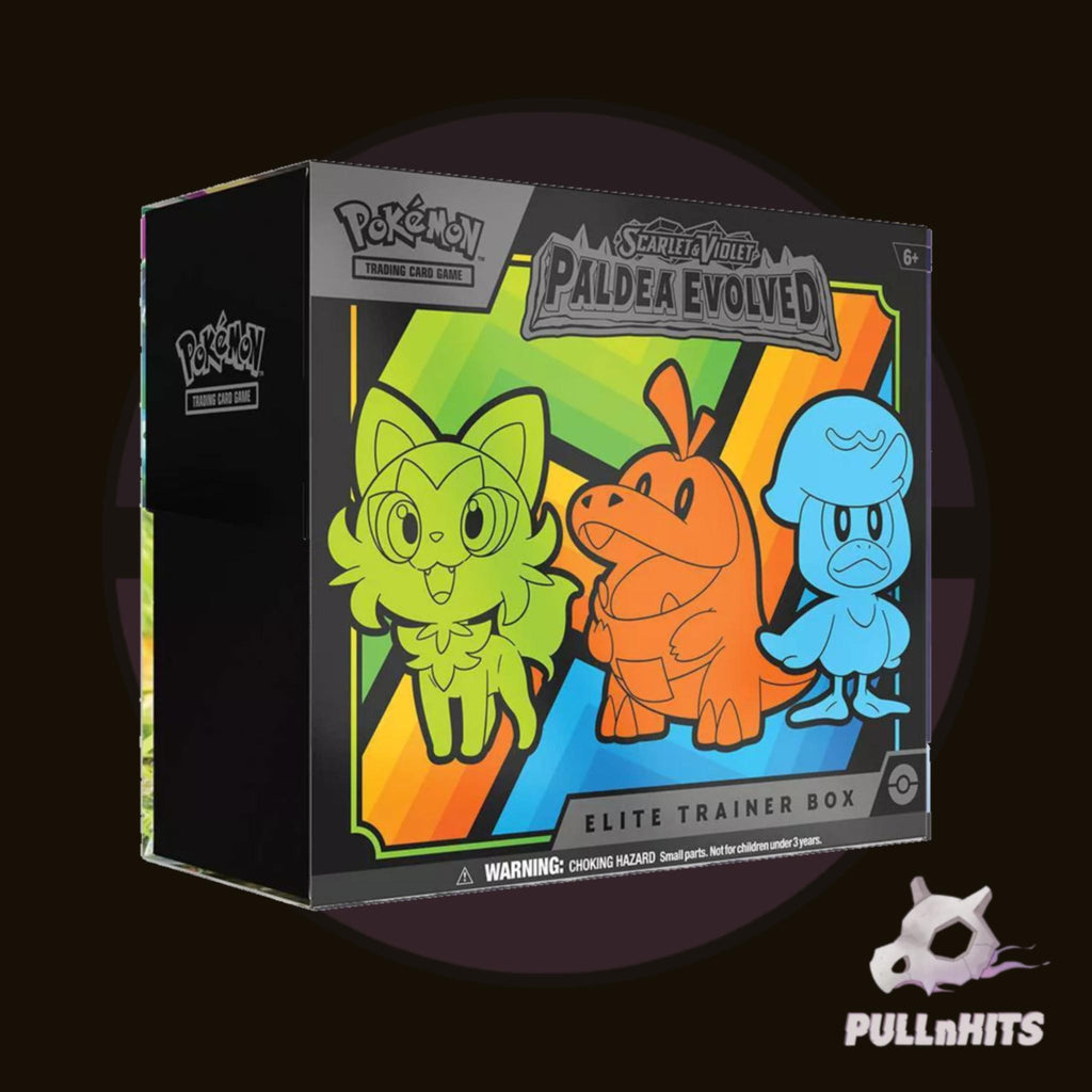 Scarlet & Violet Paldea Evolved Elite Trainer Box - Includes 11 Booster Packs, Full-Art Foil Promo Cards, and More Pokemon Trading Card Game
