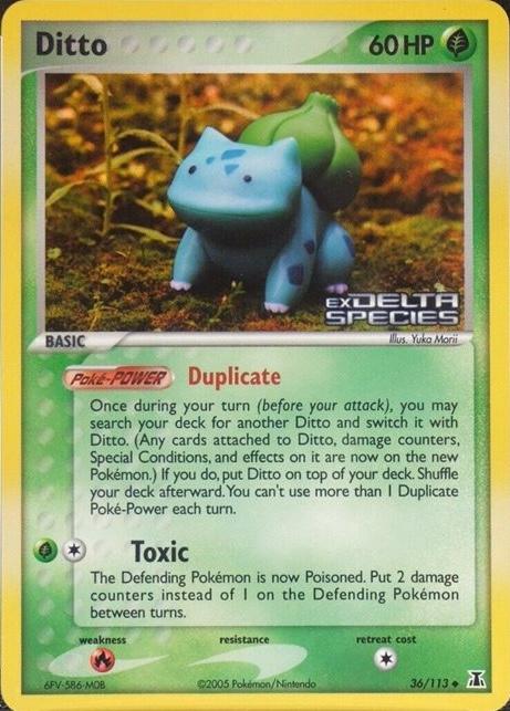 Ditto (Bulbasaur) - 36/113 - Reverse Holo - Delta Species