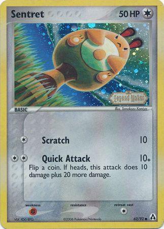 Sentret - 62/92 - Reverse Holo - Legend Maker