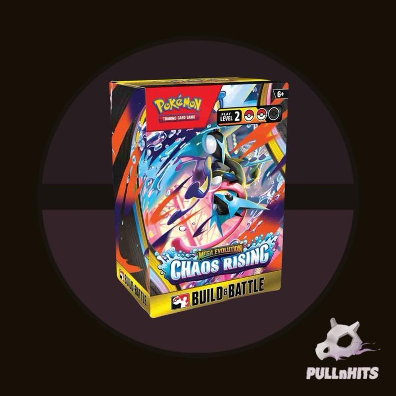 Chaos Rising Build and Battle Box — 4 Packs and Pre-built Deck — Pokemon Trading Card Game TCG