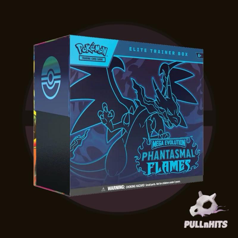 Mega Evolutions Phantasmal Flames Elite Trainer Box - 9 Packs plus 1 Pomo Card