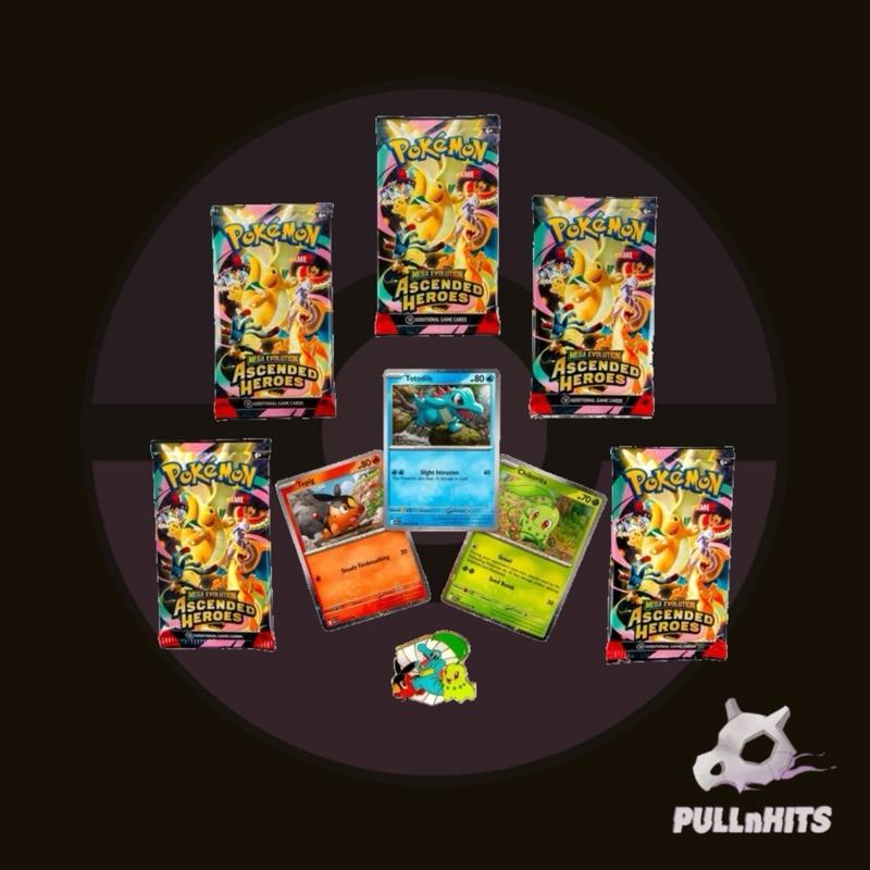 Ascended Heroes Deluxe Pin Collection — Pokemon Trading Card Game (TCG) 5 Packs and Enamel Pin