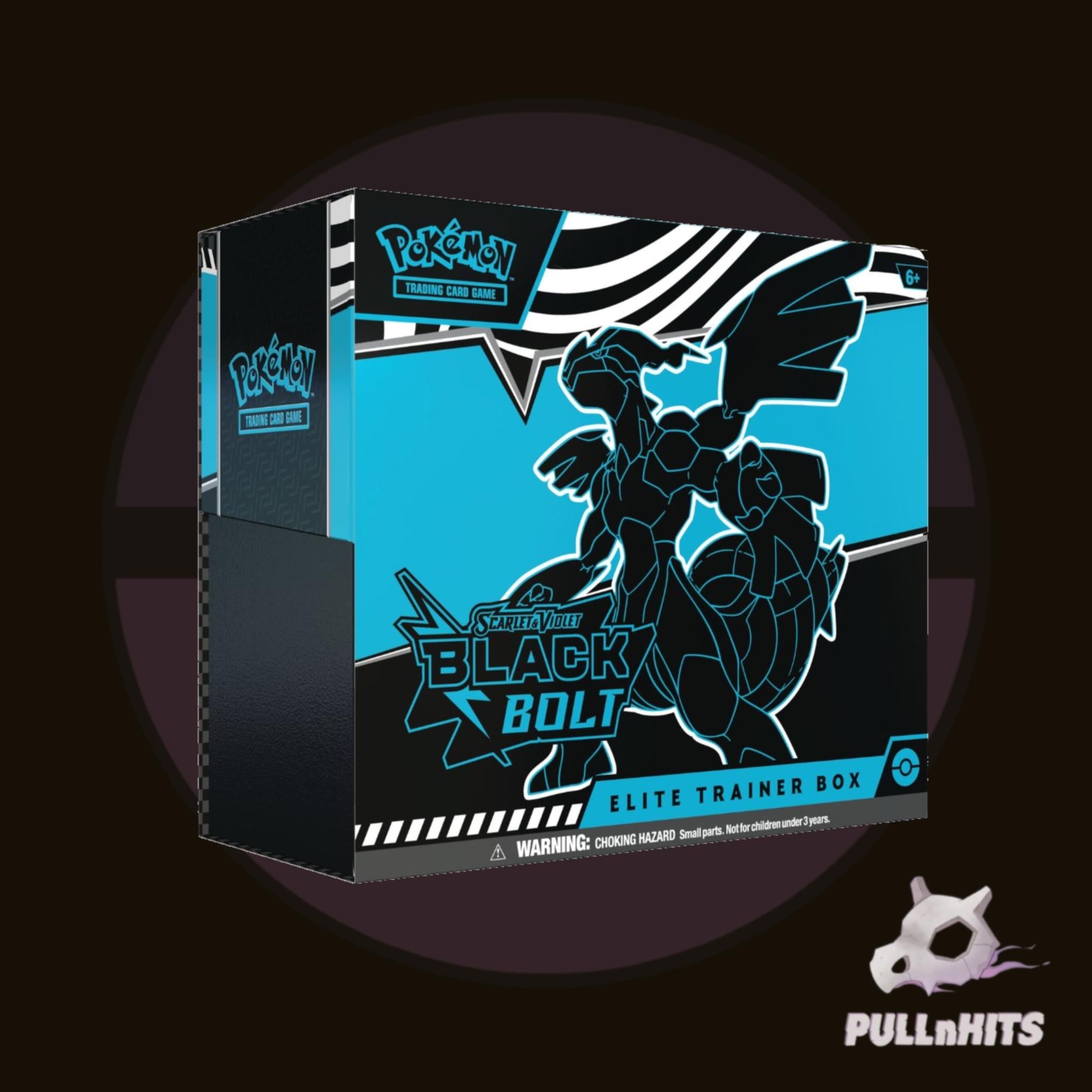 Scarlet and Violet Black Bolt Elite Trainer Box (ETB) -- Pokemon Trading Card Game (TCG)