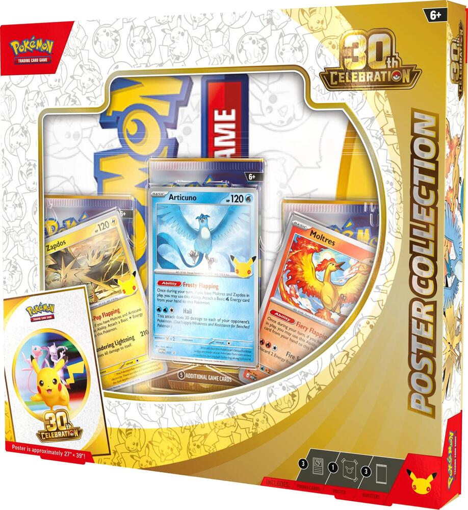 (PREORDER SEPTEMBER 2026) Pokemon TCG 30th Celebration 30C Poster Collection Box