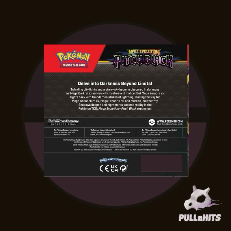 Pitch Black Booster Box — 36 Packs — Pokemon Trading Card Game (TCG)