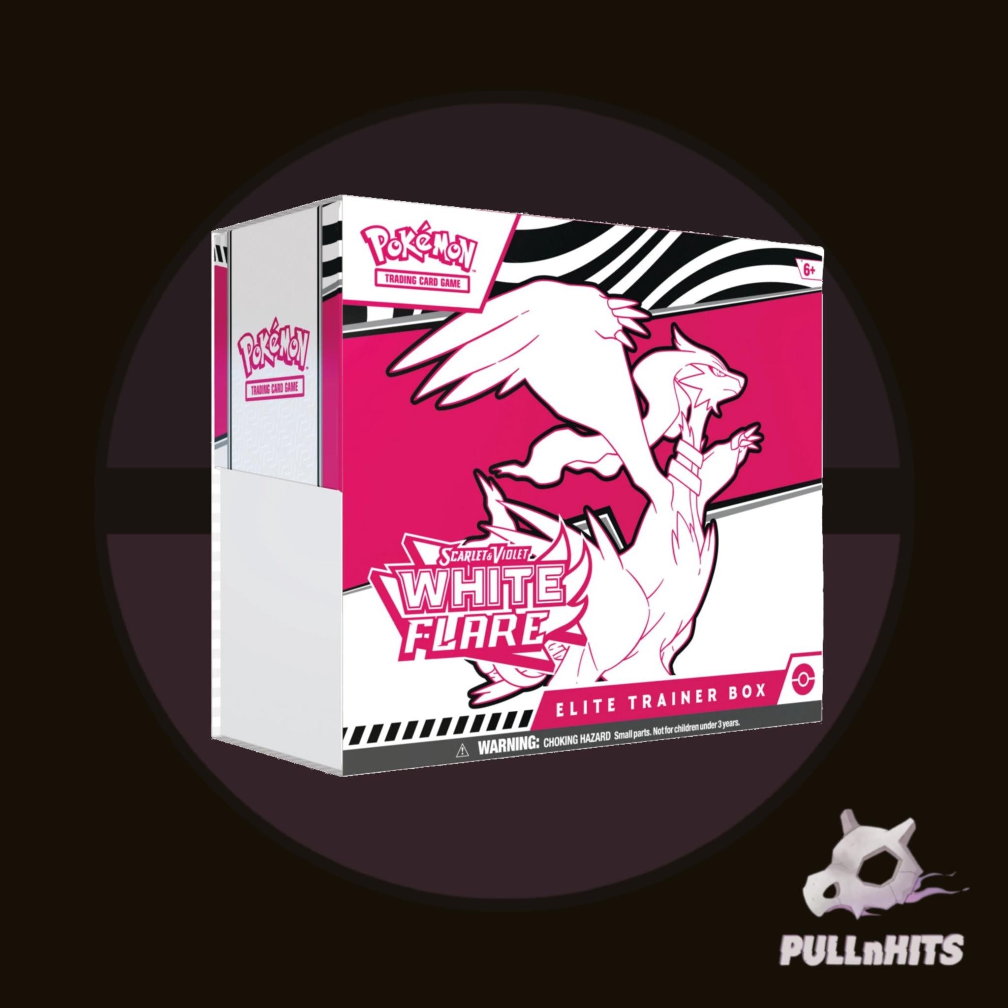 Scarlet and Violet White Flare Elite Trainer Box (ETB) -- Pokemon Trading Card Game (TCG)