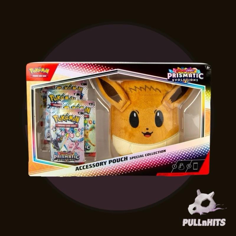 Scarlet Violet Prismatic Evolutions Eevee Accessory Pouch - Five Packs Pokémon Trading Card Game (TCG)