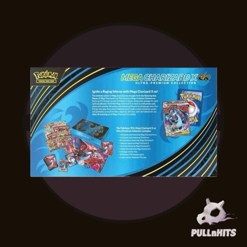 Mega Evolution Phantasmal Flames Charizard Ultra Premium Collection - 18 Packs plus 2 Pomo Cards