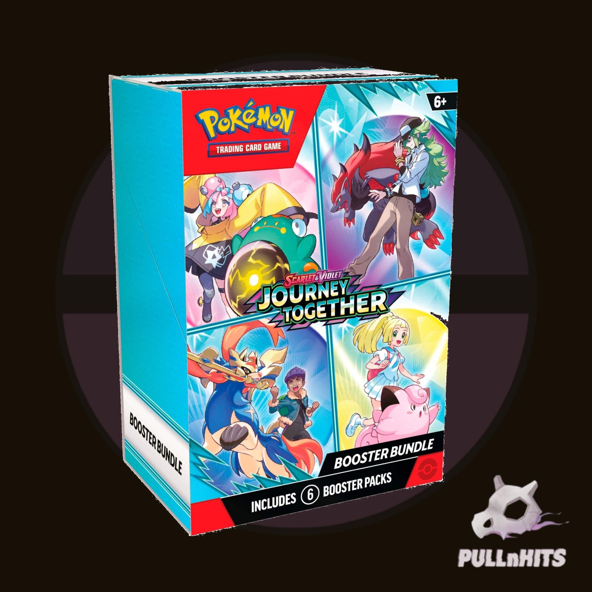Pokemon Trading Card Game SV Journey Together Booster Bundle - 6 Packs Scarlet & Violet Expansion Includes 6 Booster Packs