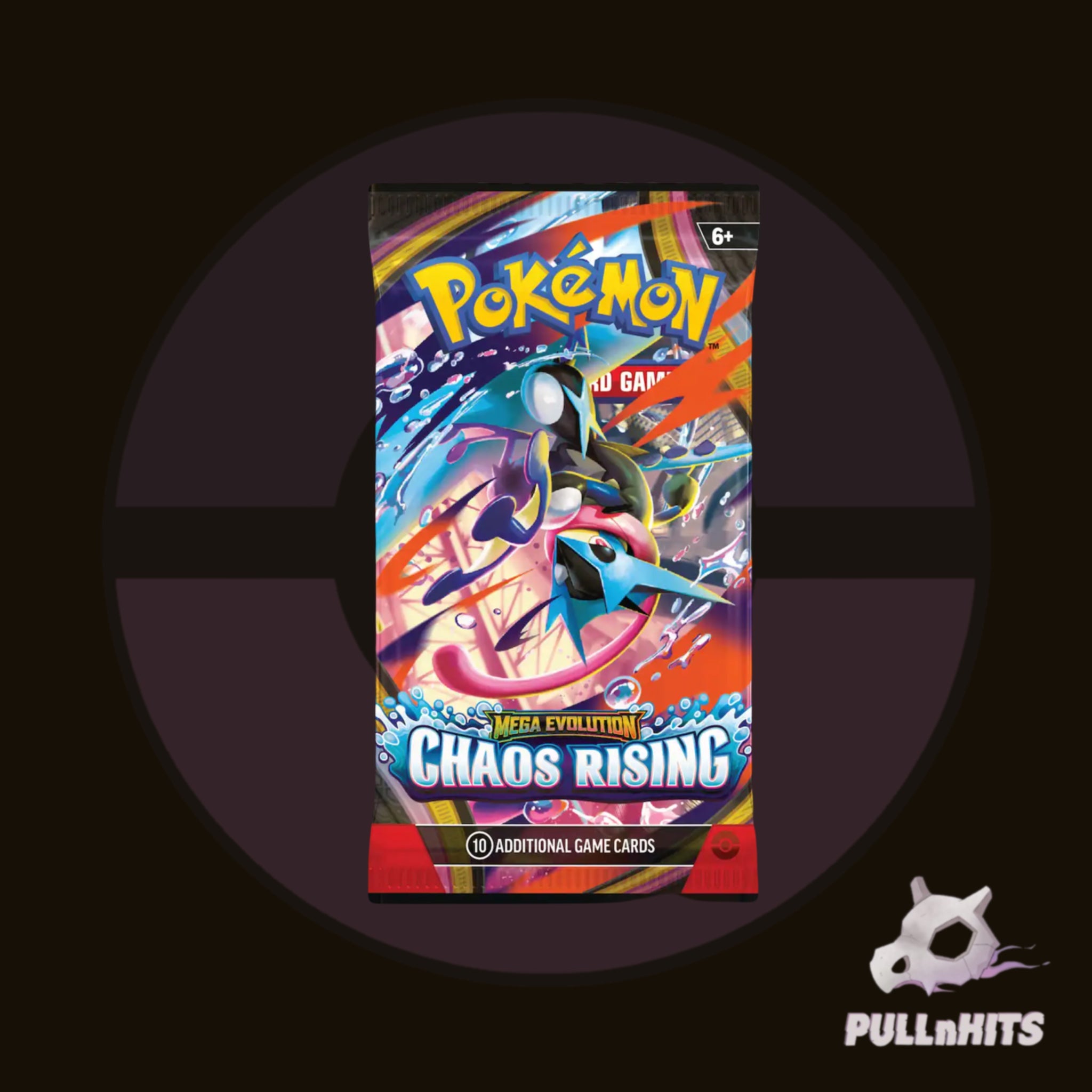 Pokemon TCG Mega Evolution Chaos Rising Single Booster Pack - 10 Collectible Trading Cards, TCG Booster Packs with Special Illustrations