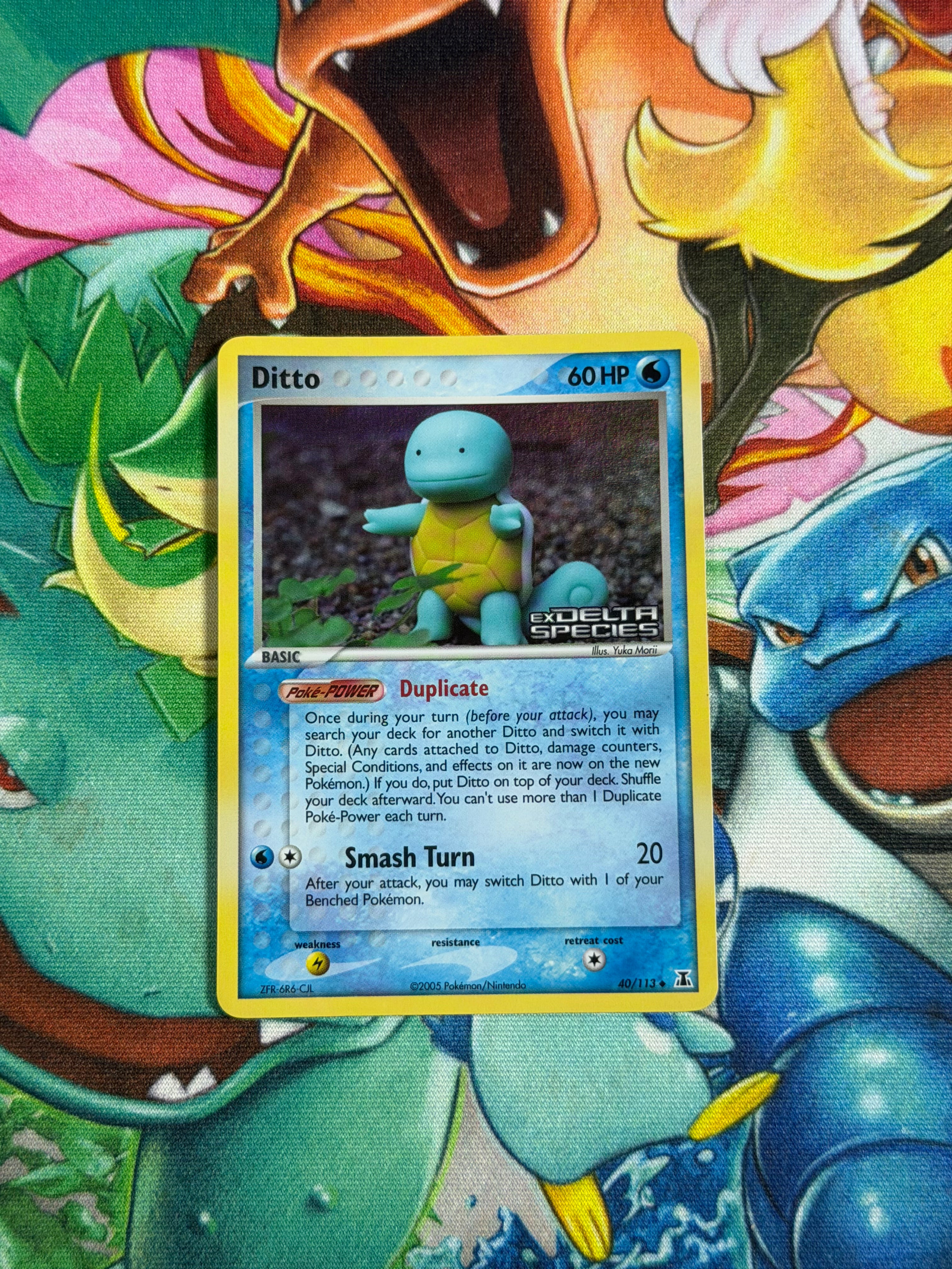Ditto (Squirtle) - 040/114 - Reverse Holo - Delta Species