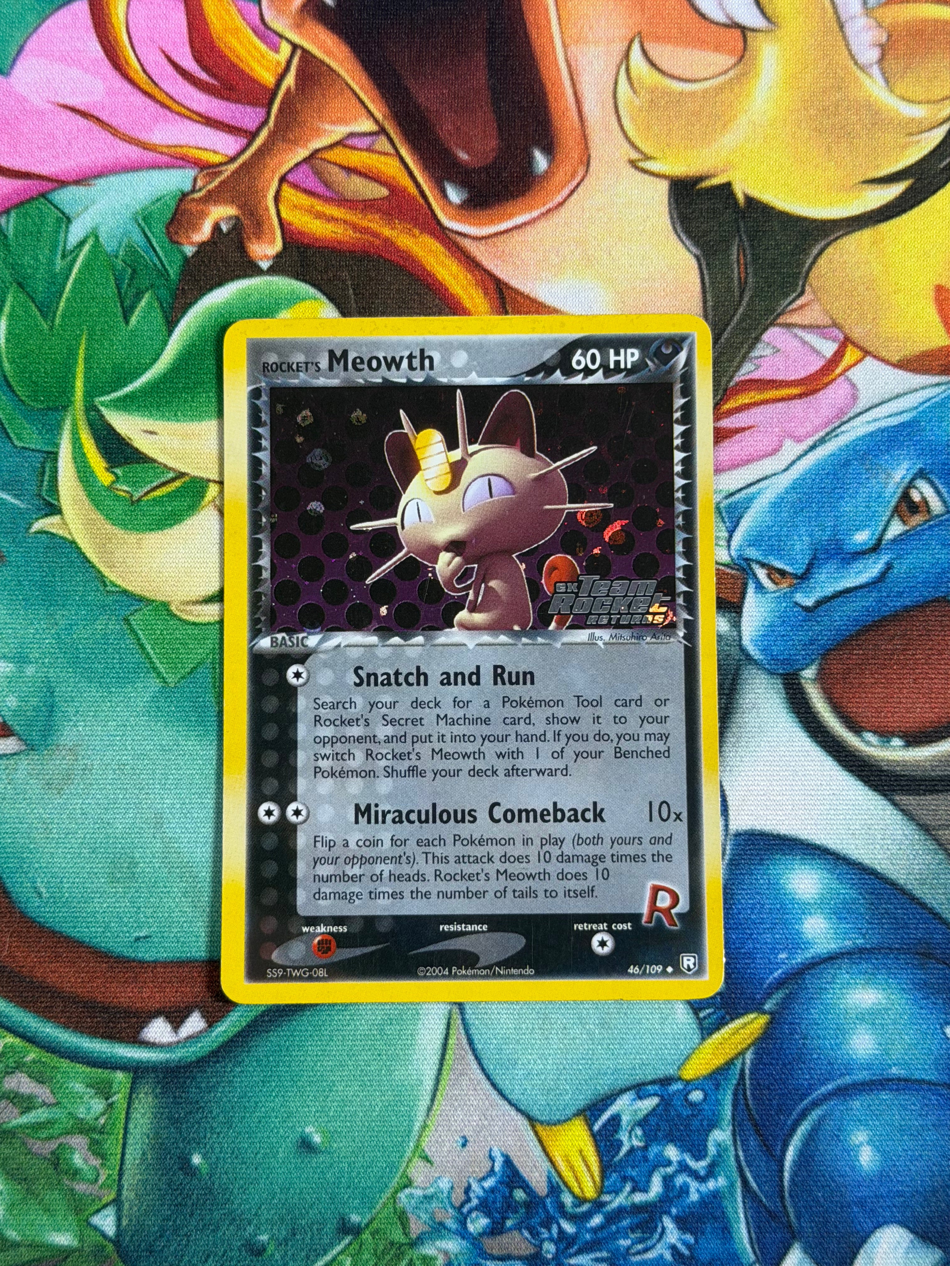 Rocket's Meowth - 046/111 - Revers Holo - Team Rocket Returns