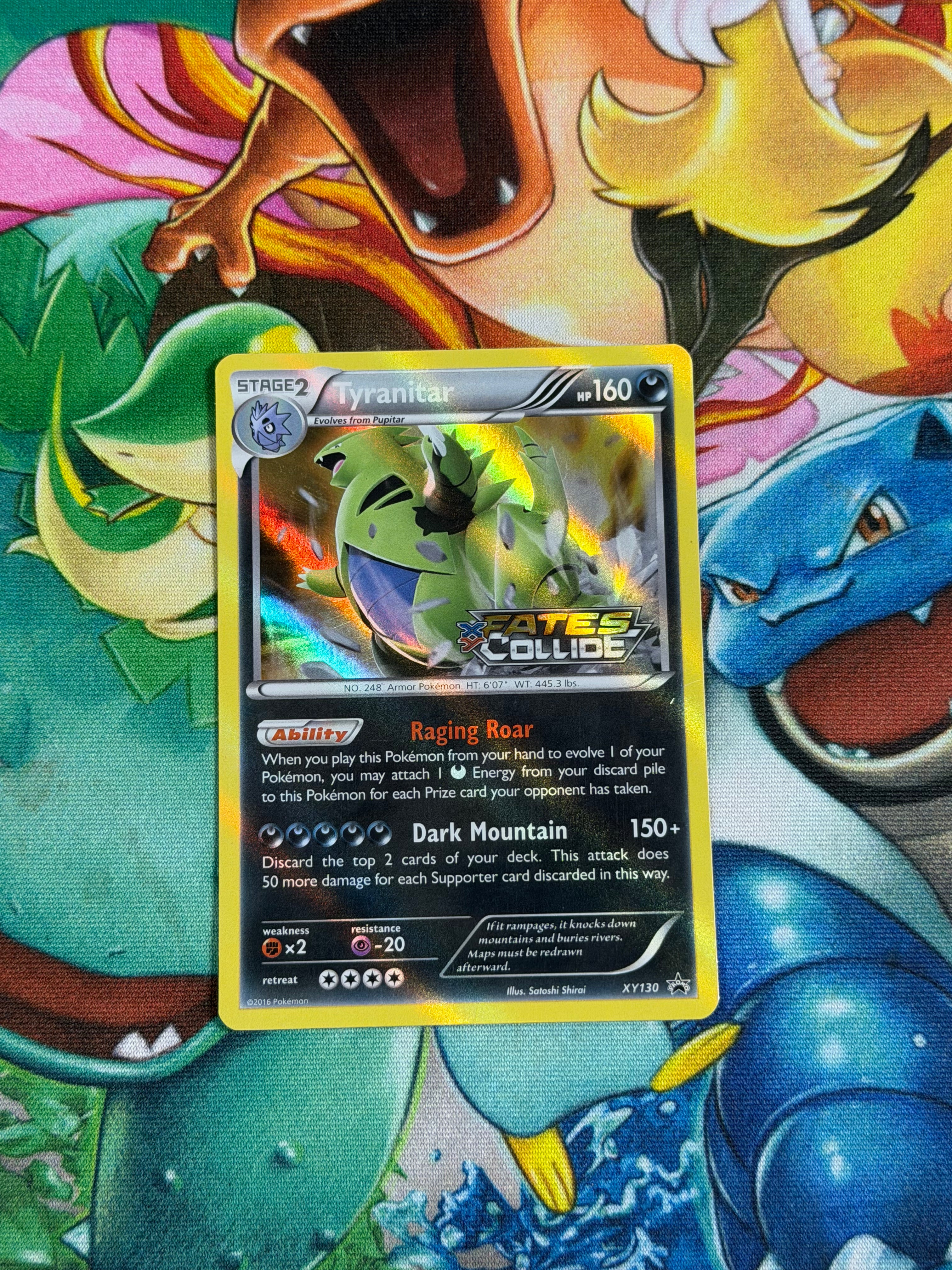 Tyranitar - 056/125 - Holo Rare Prerelease Stamp - Fates Collide