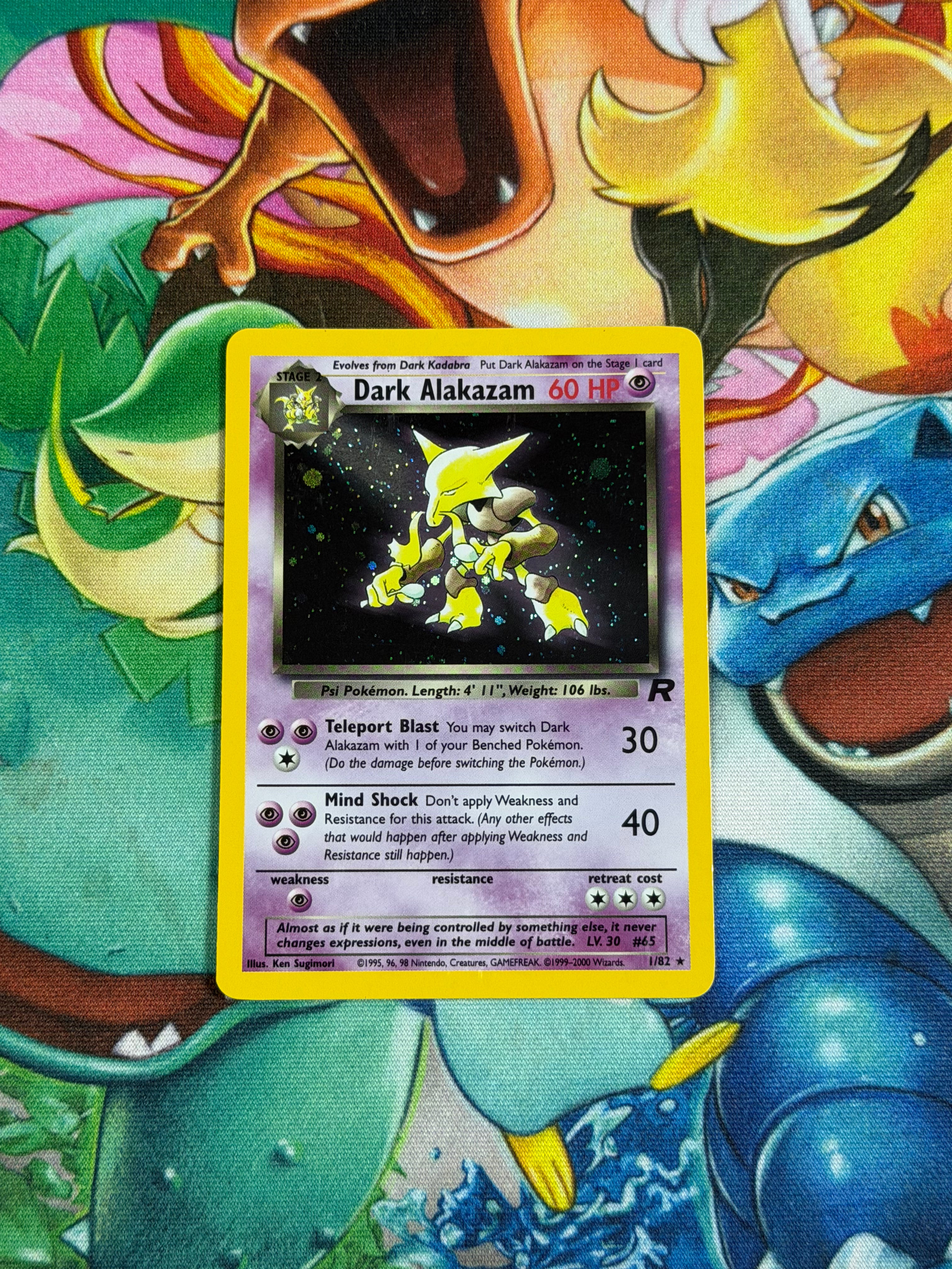 Dark Alakazam - 001/83 - Rare - Team Rocket