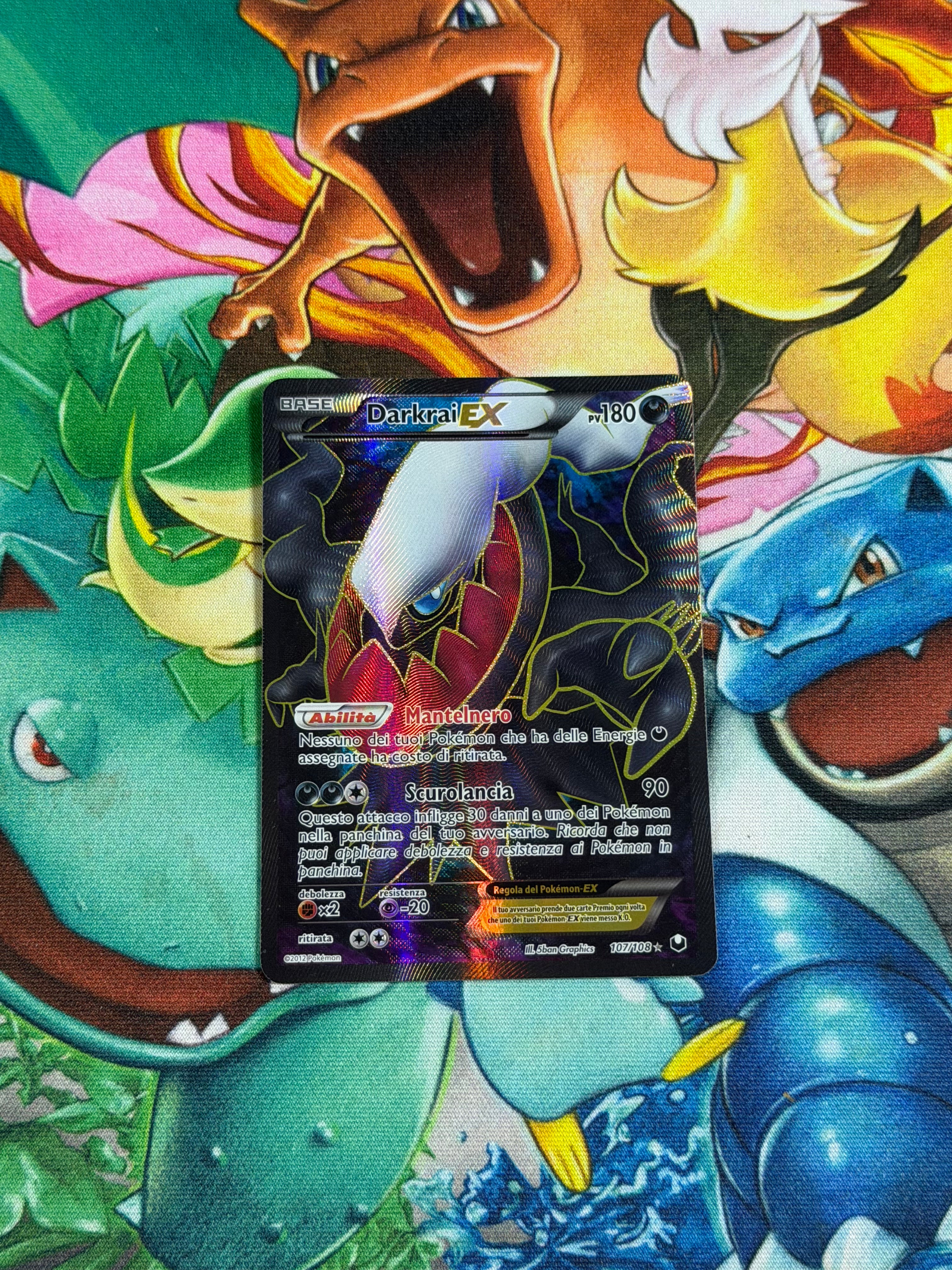 ITALIAN Darkrai EX (107 Full Art) - 107/108 - Ultra Rare - Dark Explorers