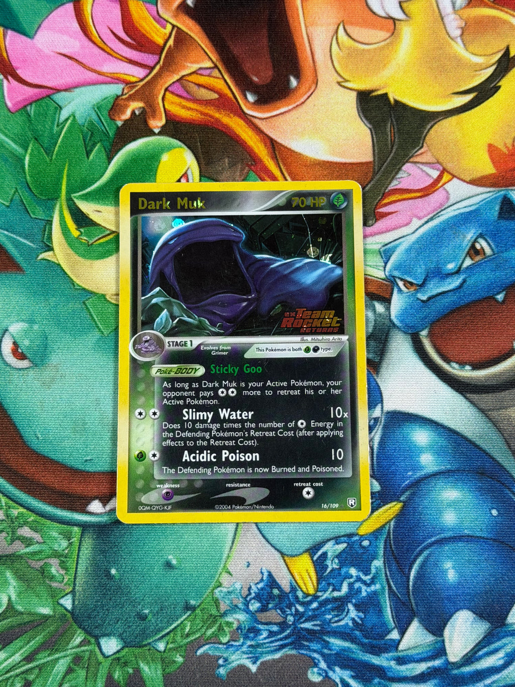 Dark Muk - 16/109 - Reverse Holo Rare - Team Rocket Returns