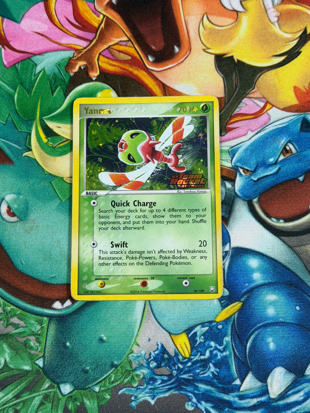 Yanma - 28/109 - Reverse Holo Rare - Team Rocket Returns