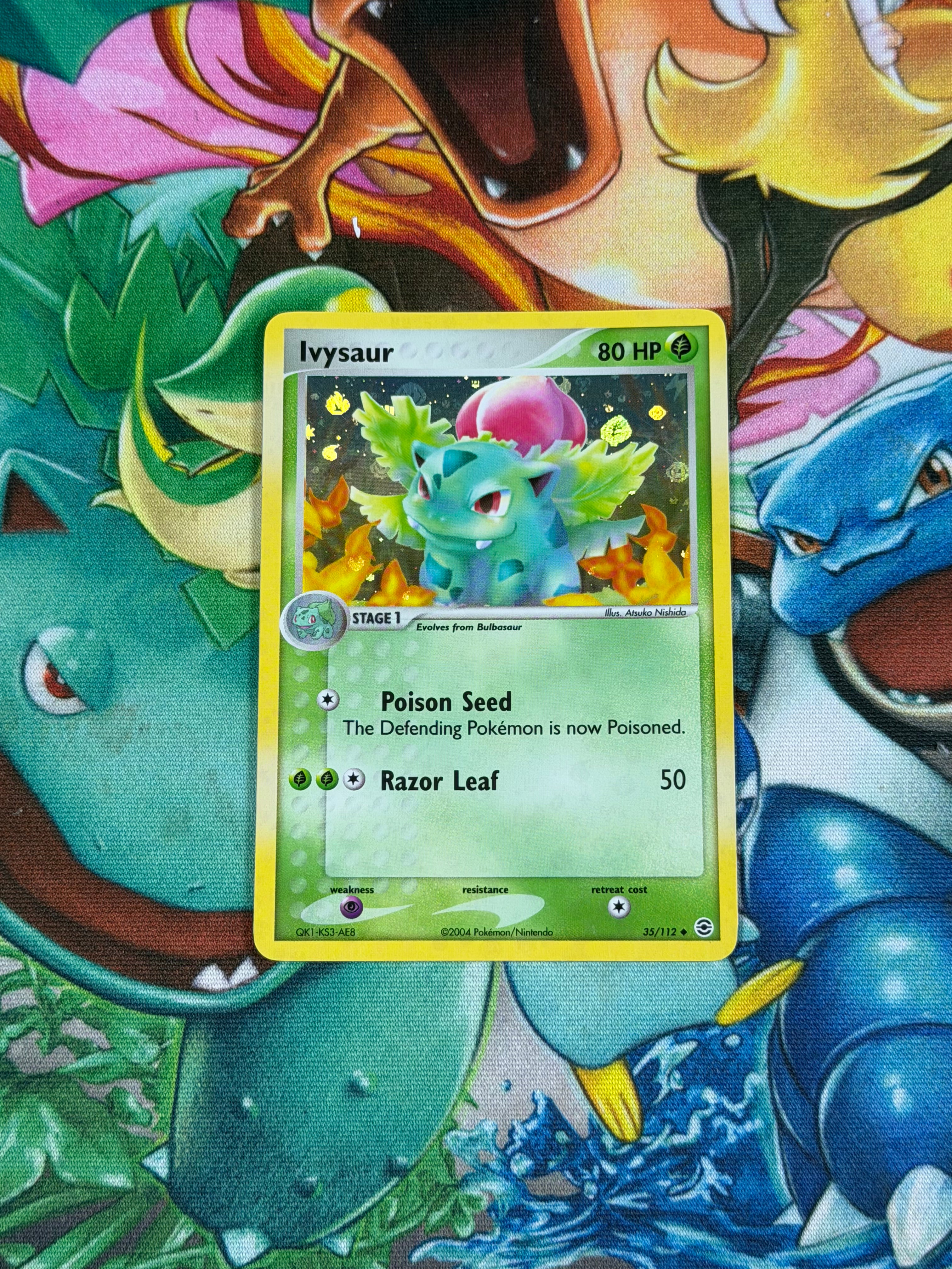 Ivysaur - 35/112 - Reverse Holo - Fire Red & Leaf Green