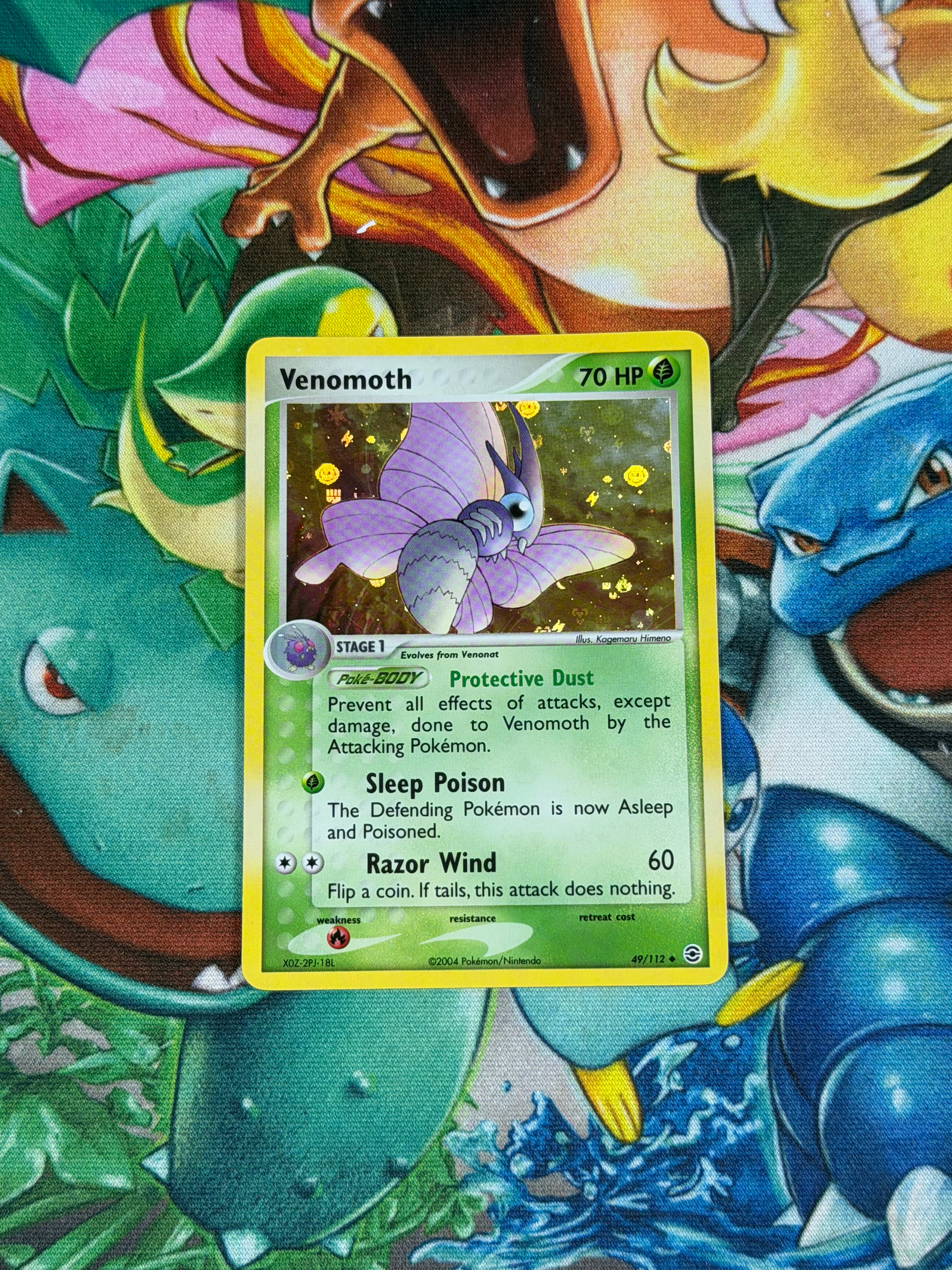 Venomoth - 49/112 - Reverse Holo - Fire Red & Leaf Green