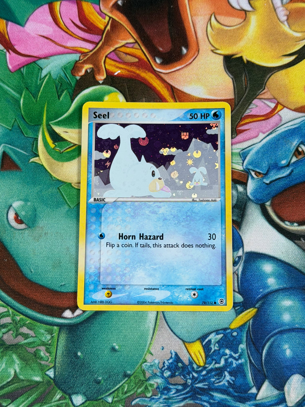 Seel - 78/112 - Reverse Holo - Fire Red & Leaf Green
