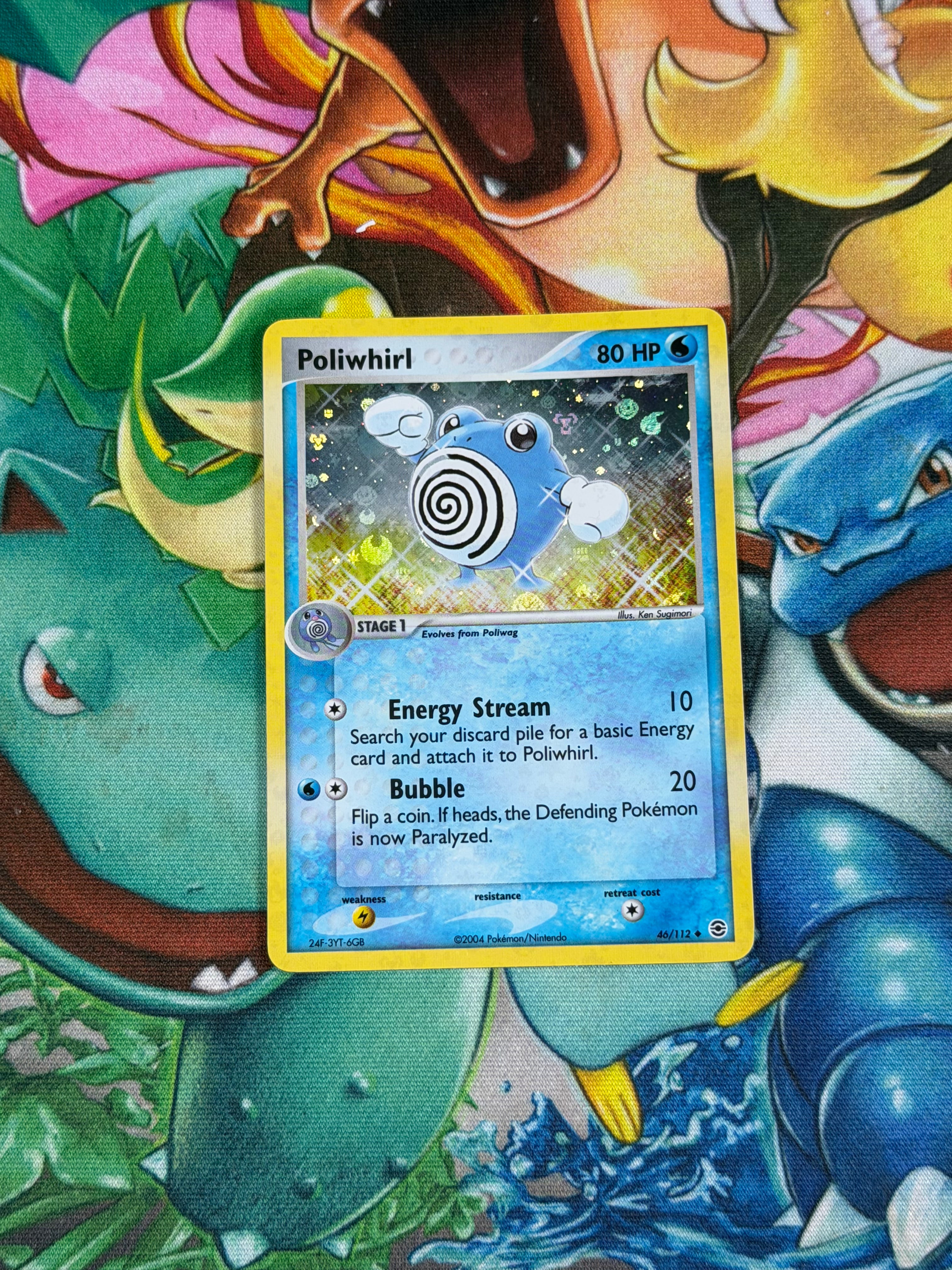 Poliwhirl - 46/112 - Reverse Holo - Fire Red & Leaf Green