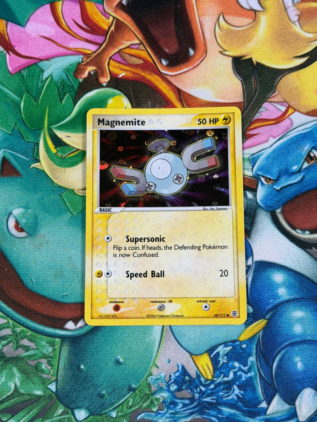 Magnemite - 68/112 - Reverse Holo - Fire Red & Leaf Green