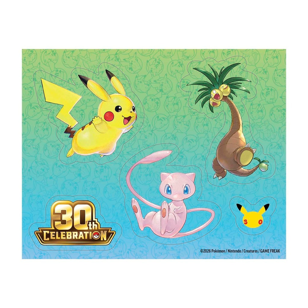 (PREORDER SEPTEMBER 2026) Pokemon TCG 30th Celebration 30C Tech Sticker Collection Lucario and Alolan Exeggutor