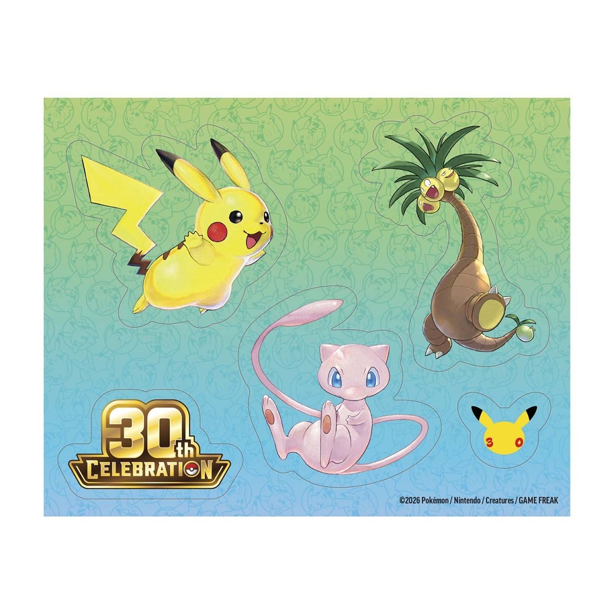 (PREORDER SEPTEMBER 2026) Pokemon TCG 30th Celebration 30C Tech Sticker Collection Lucario and Alolan Exeggutor