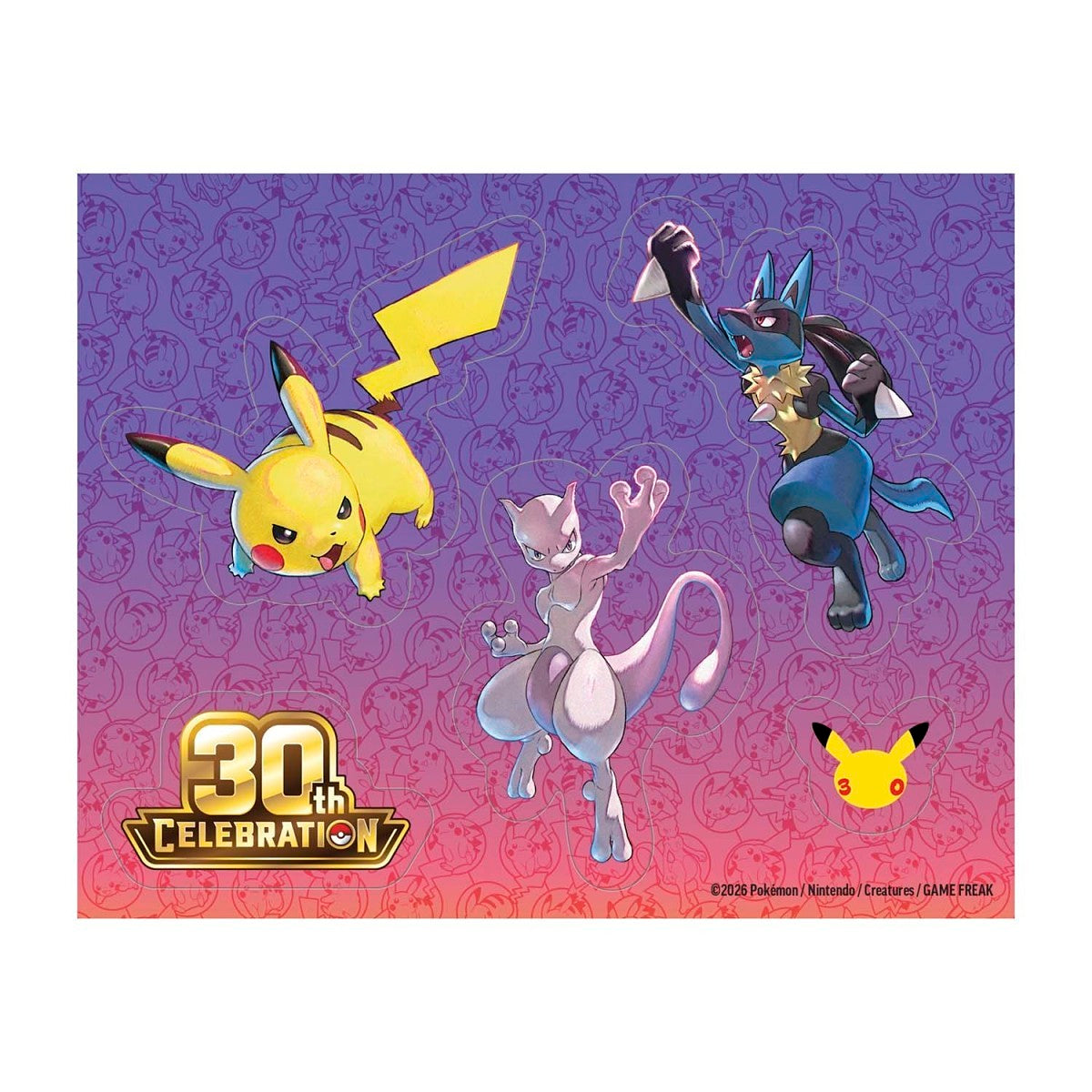 (PREORDER SEPTEMBER 2026) Pokemon TCG 30th Celebration 30C Tech Sticker Collection Lucario and Alolan Exeggutor