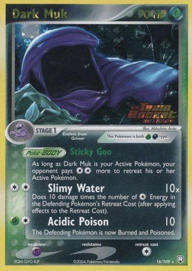 Dark Muk - 016/111 - Reverse Holo Rare - Team Rocket Returns