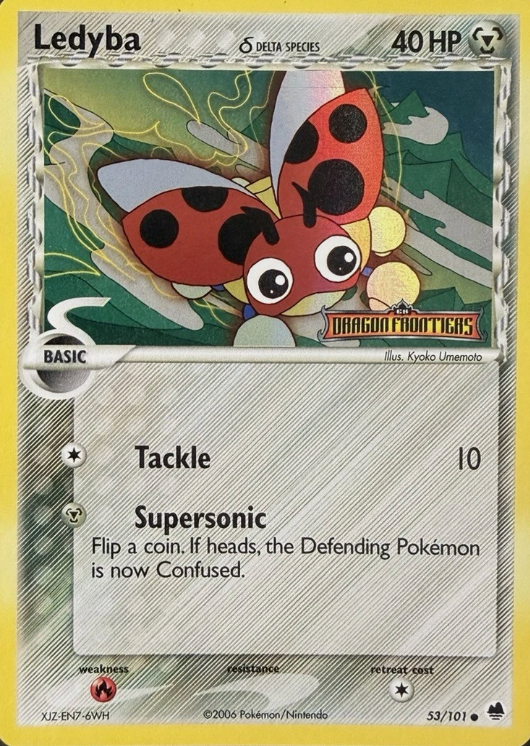 Ledyba (Delta Species) - 53/101 - Reverse Holo - Dragon Frontiers