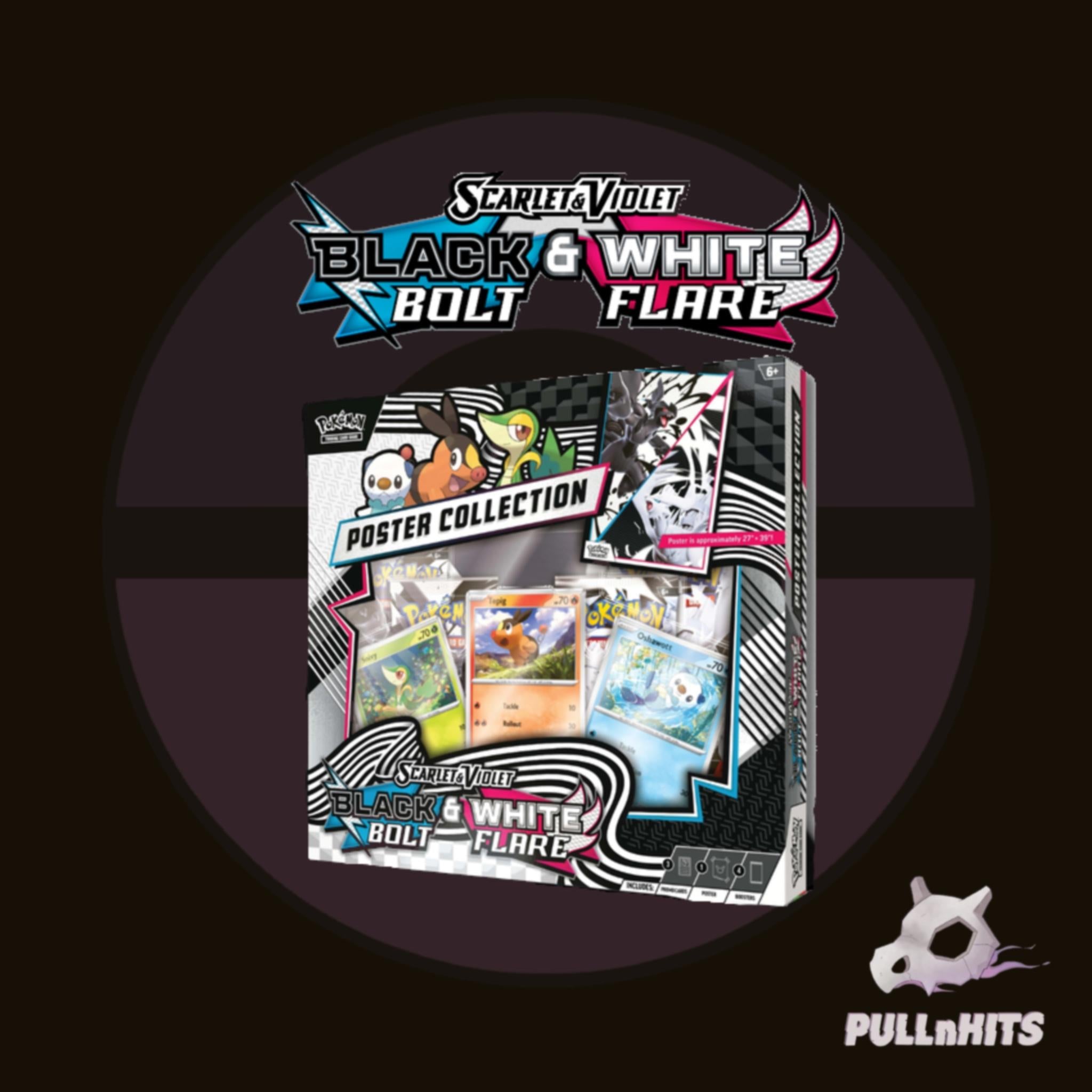 Scarlet and Violet Black Bolt and White Flare Poster Collection -- Pokemon Trading Card Game (TCG)