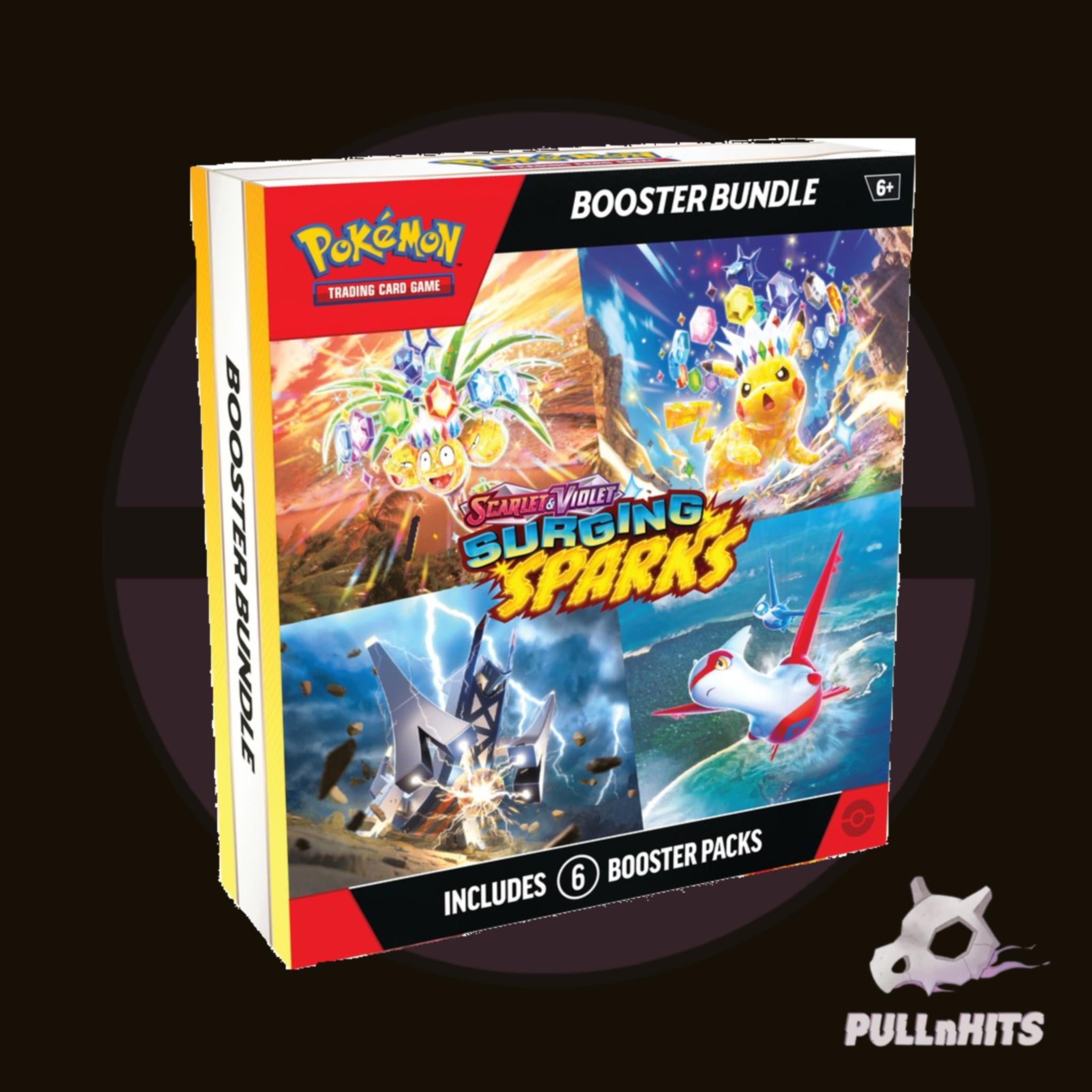 SV Surging Sparks Booster Bundle - 6 Packs Pokemon Trading Card Game