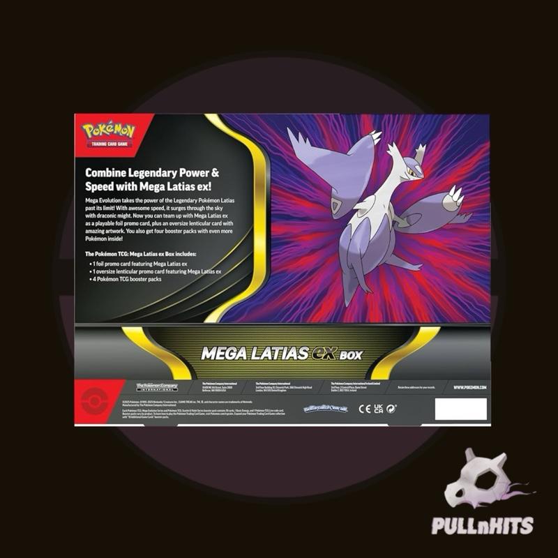 Mega Evolutions Mega Latias Ex Promo Box — 4 packs, promo and jumbo promo card — Pokémon trading card game